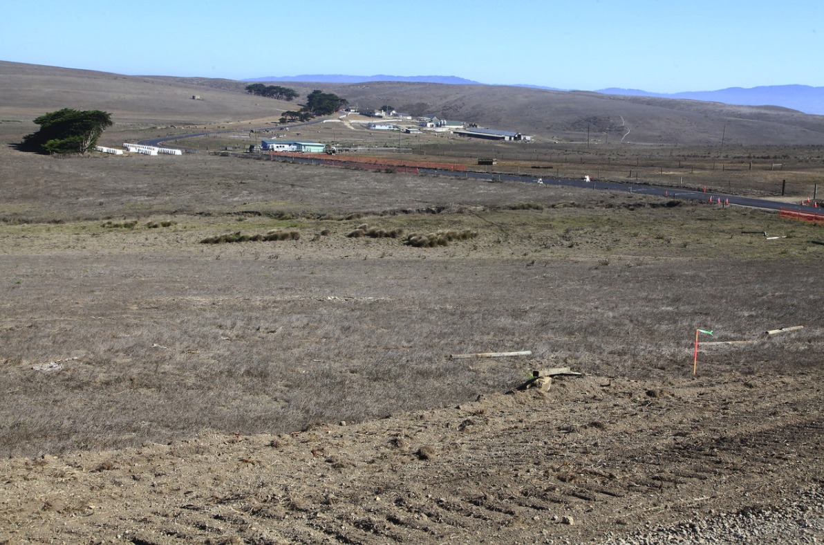 Land of Death: B Ranch displays its overgrazed, trampled, manure-laden ground mixed with a few isolation pens for babies taken from their mothers shortly after birth. #mondoza #pointreyes #shameofpointreyes